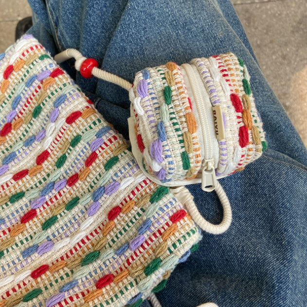 mix knit Airpods case bag