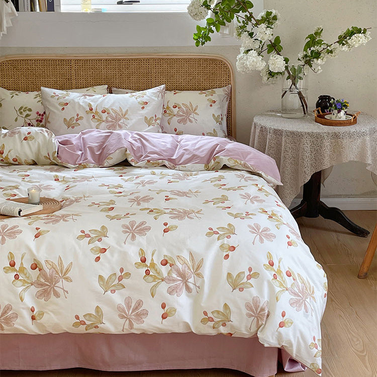 botanical retro bedlinen set