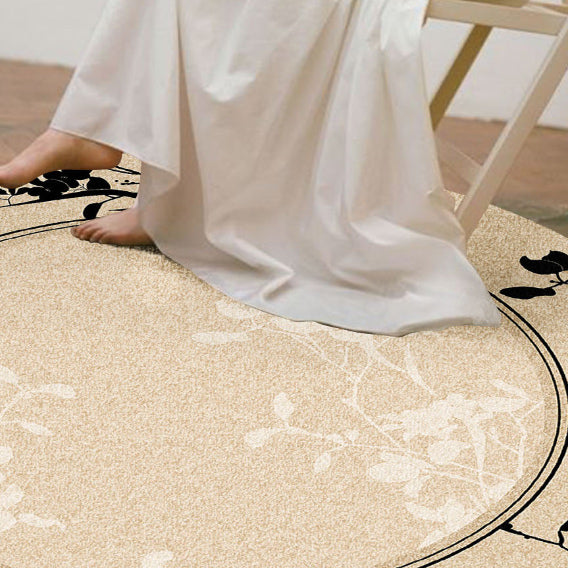7design gray nature round carpet