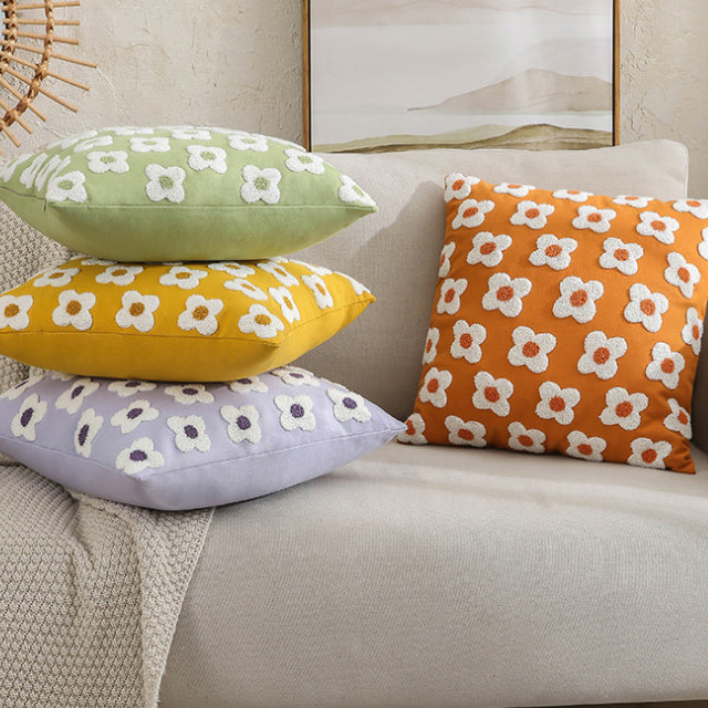 6color boa flower cushion