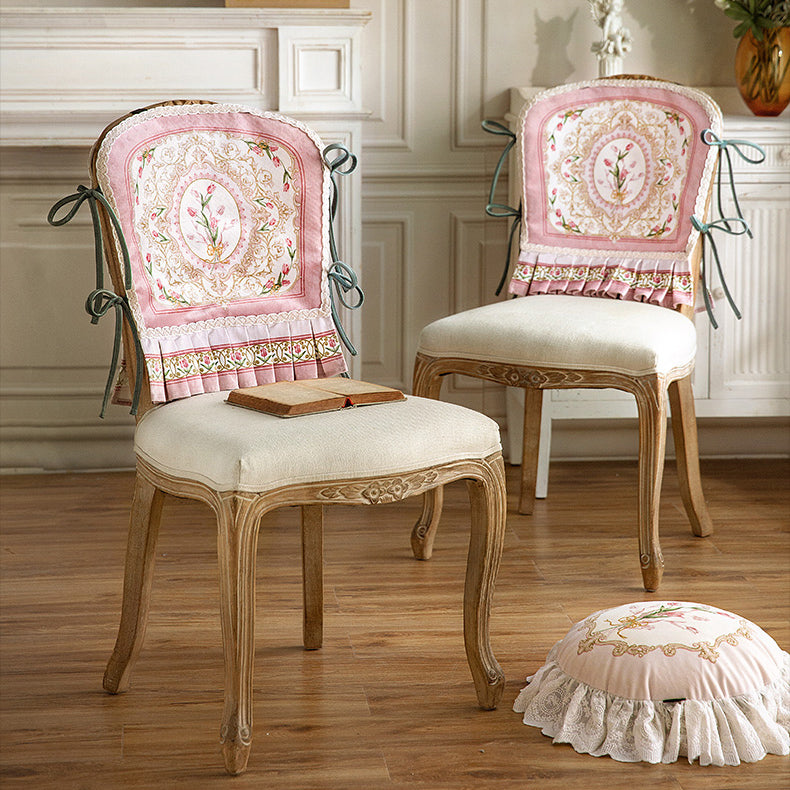 pink lovely tulip chair cover & cushion