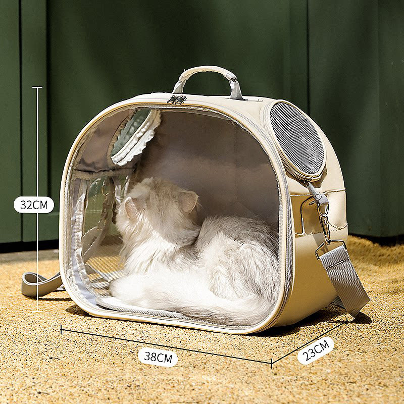 clear pet carry bag