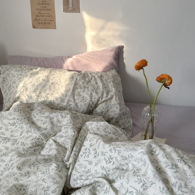 2design pale flower bedlinen set