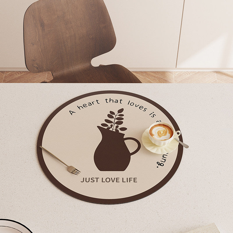 5design relax time round place mat