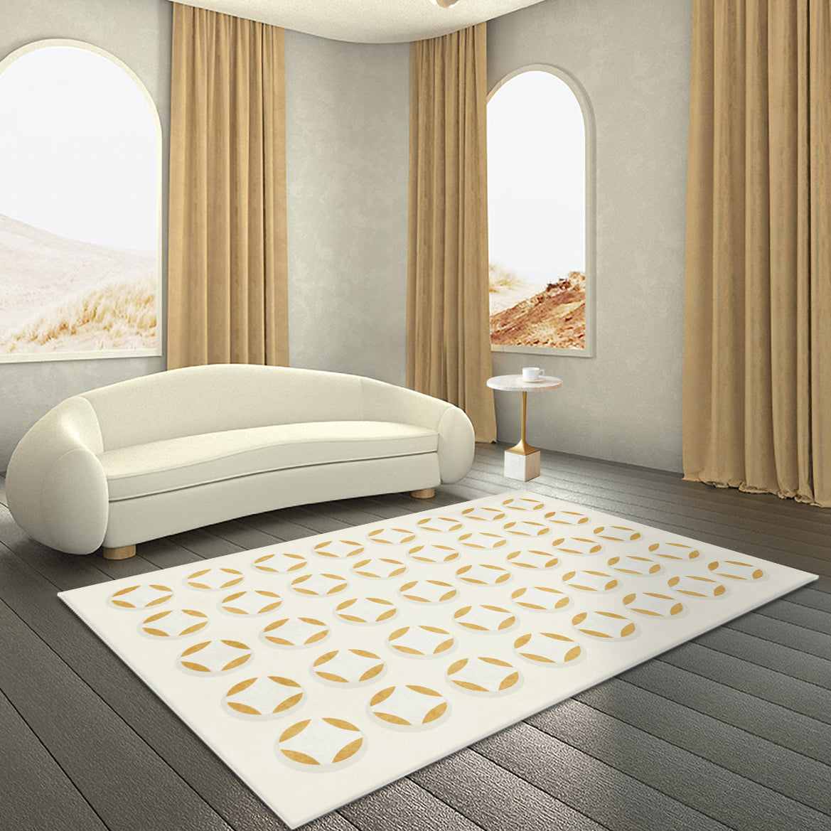 5design block pattern carpet
