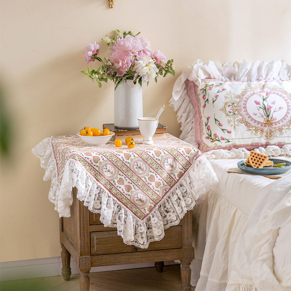 pink lovely tulip cover cloth