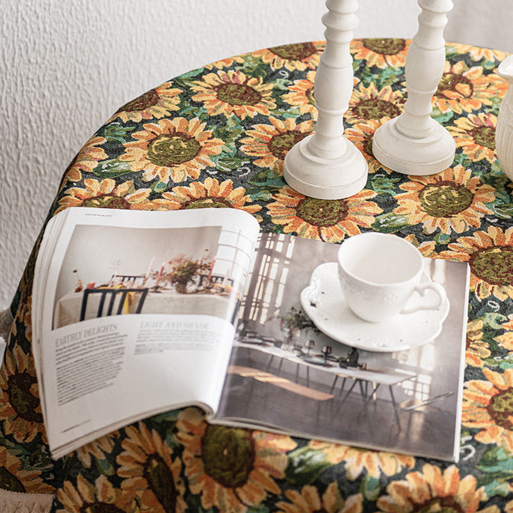 sunflower table cloth
