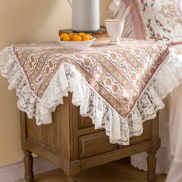 pink lovely tulip cover cloth