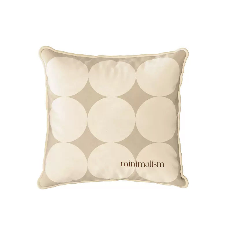 brown circle minimalism cushion