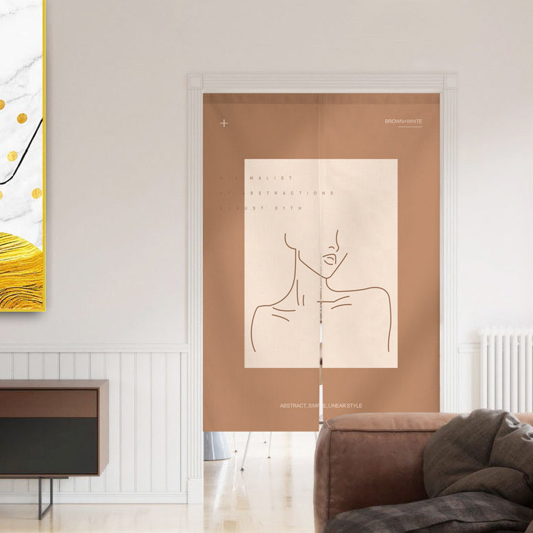 8design female door curtain