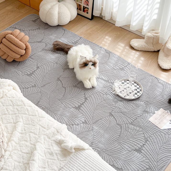 6color leaf stitch floor mat