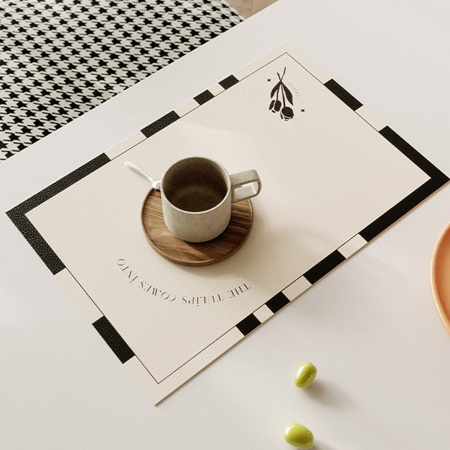 black tulip place mat
