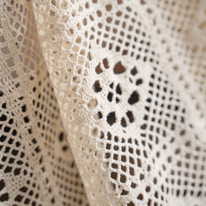 white lace net sofa cover
