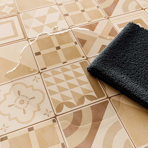 brown mexico tile toilet mat