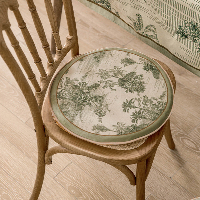 green safari round & square cushion