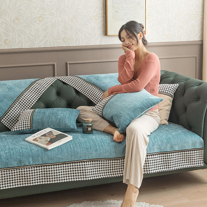 6color accent houndstooth sofa cover