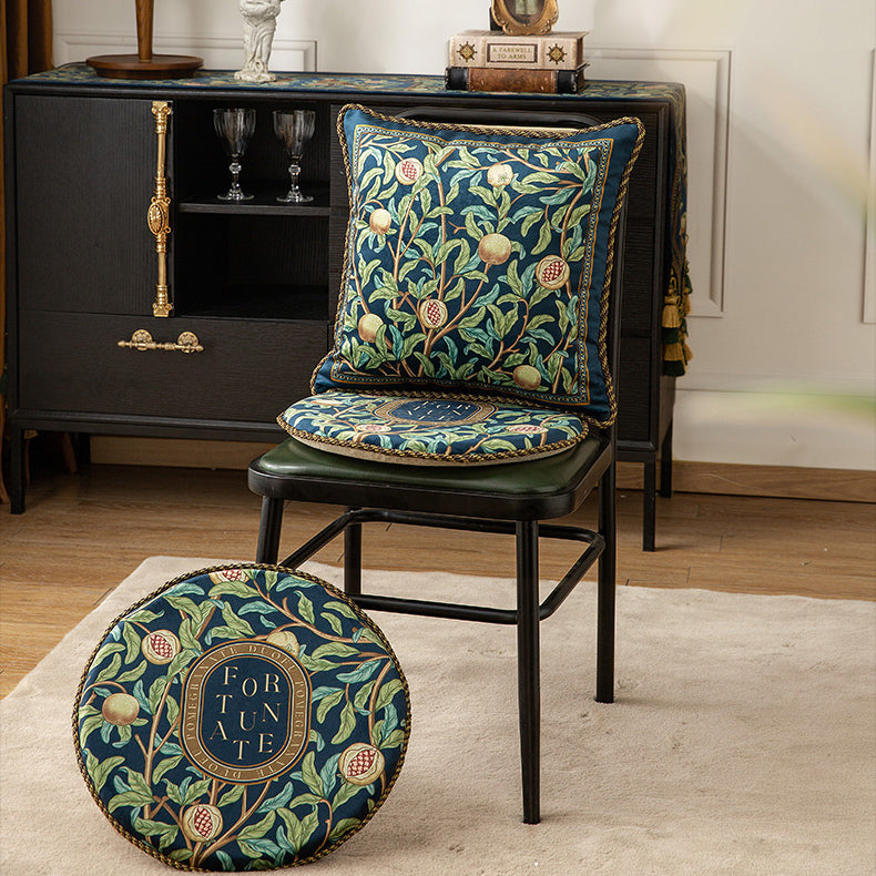 american retro pomegranate square cushion