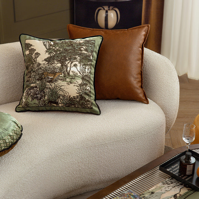 3design green persevere logo cushion