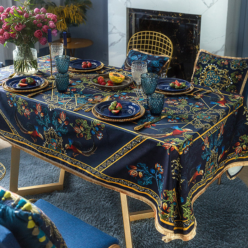 american pheasant square table cloth