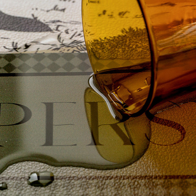 green persevere logo place mat