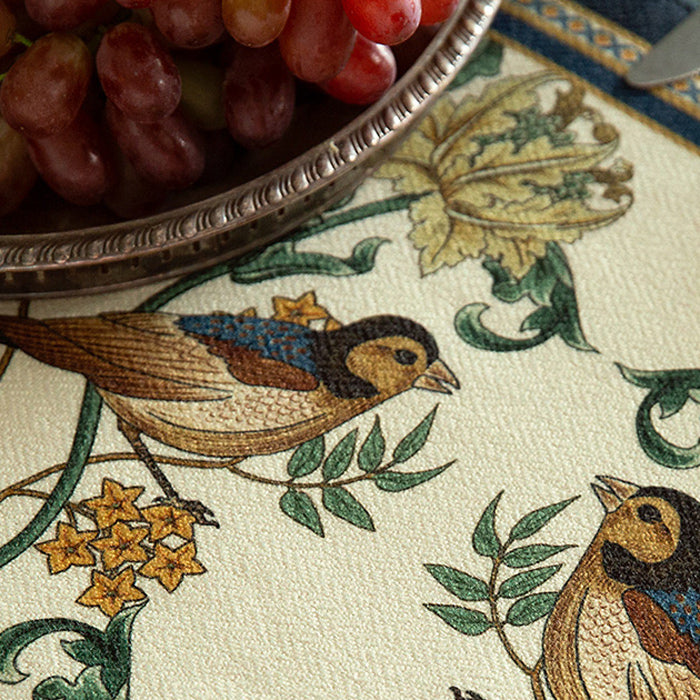 american retro flower table cloth
