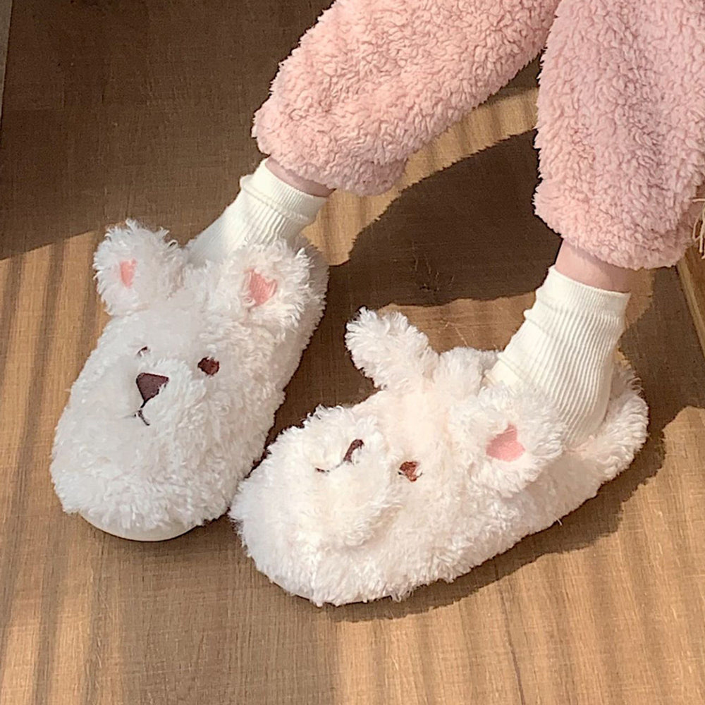 3color far bear roomshoes