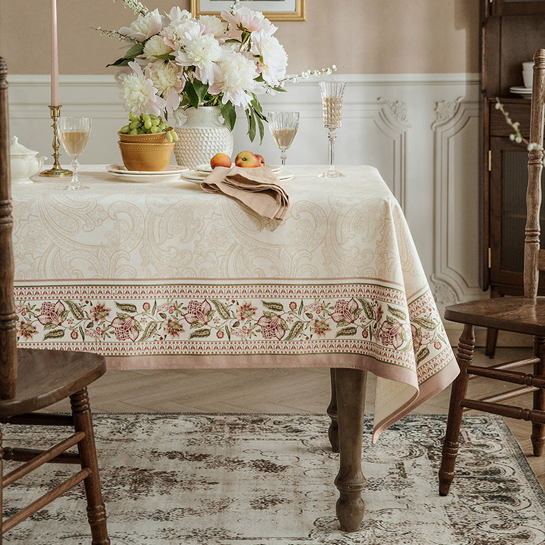 pink like a dream flower table cloth