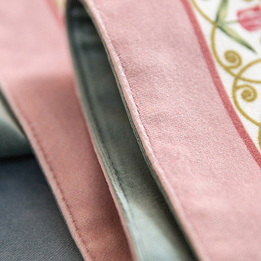 pink lovely tulip table runner