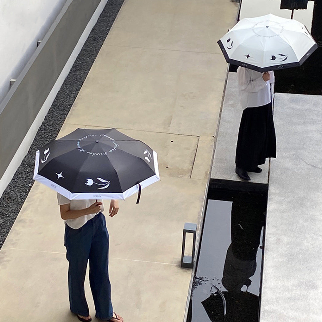 2color monotone tulip folding uv parasol