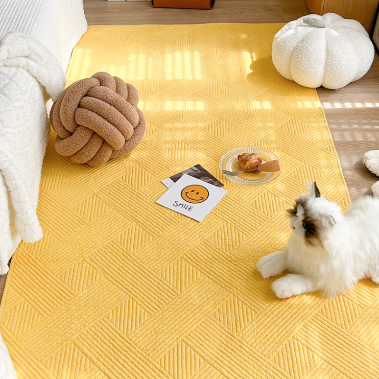 5color cross stitch floor mat