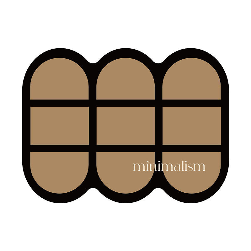 minimalism retro bath mat