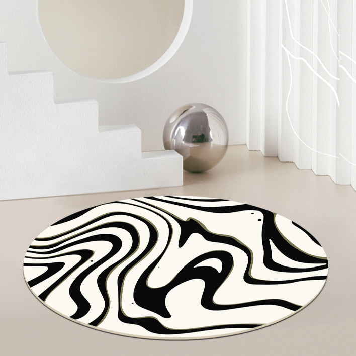 10design face round carpet