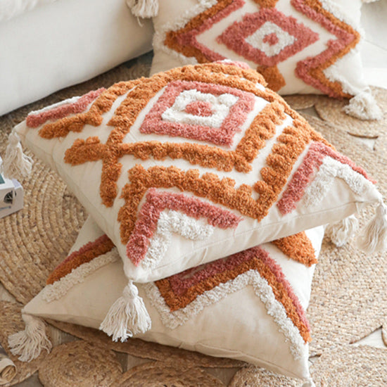 6design bohemian fringe cushion