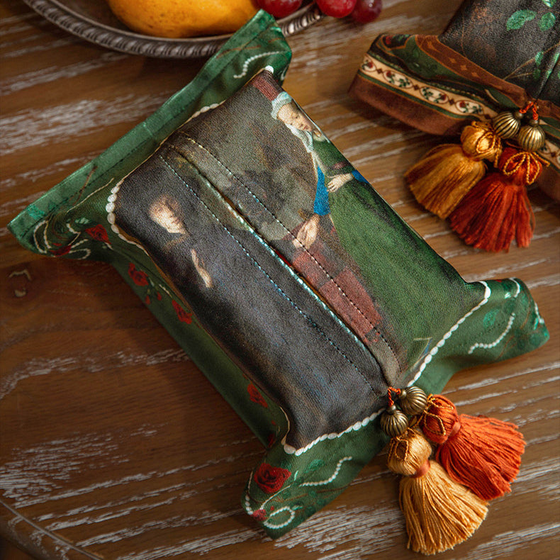 2design european rose art tissue case