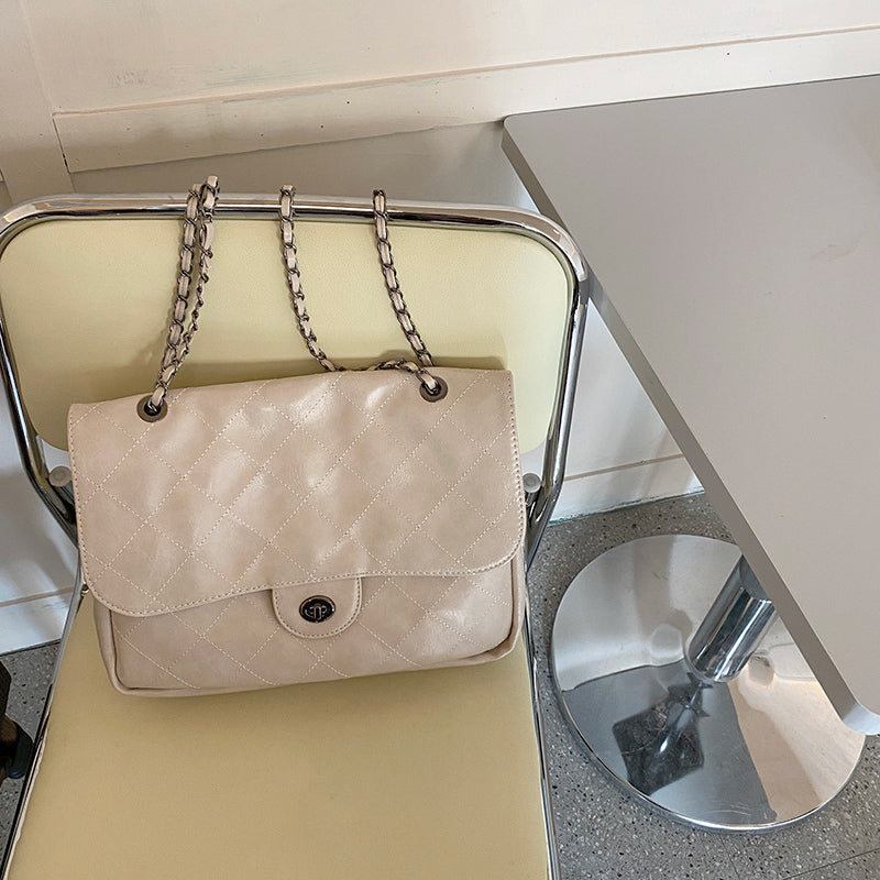 3color diamond stitch bag