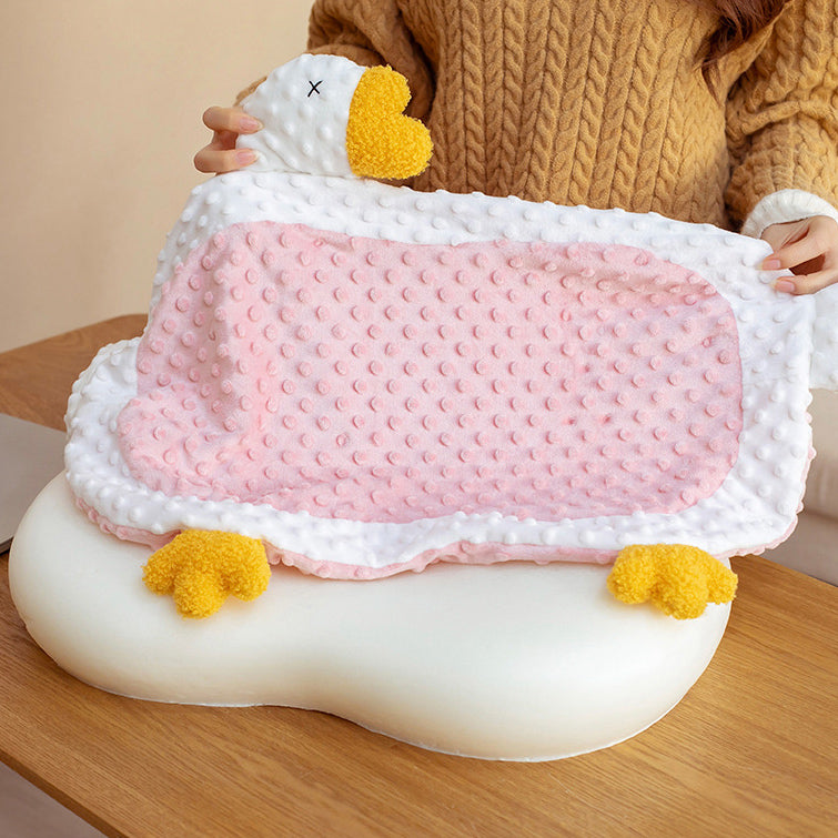 3color duck foam pillow