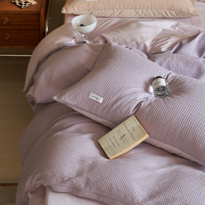 8color waffle logo tag bedlinen set