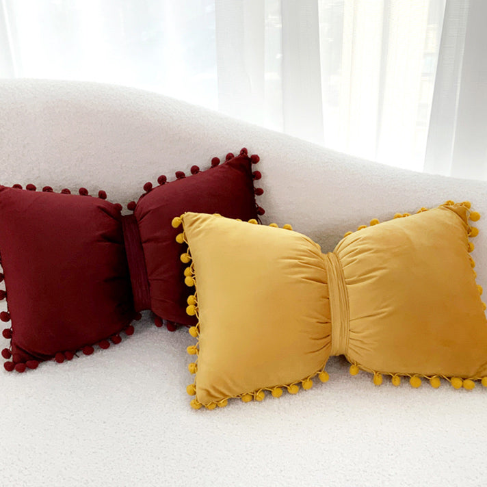 11color velvet ribbon cushion
