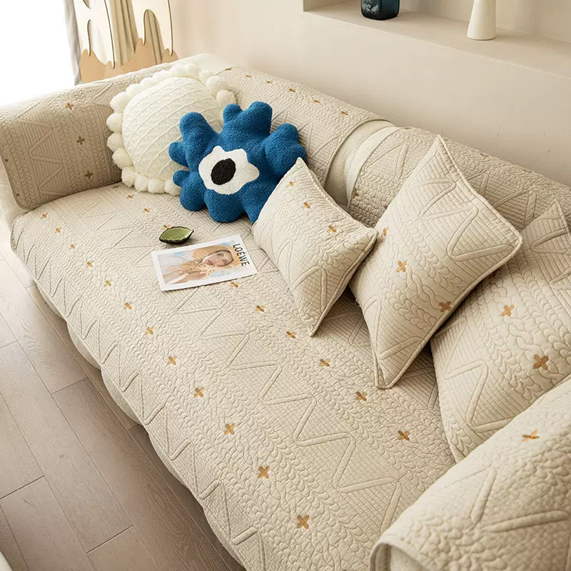4color knit stitch sofa cover