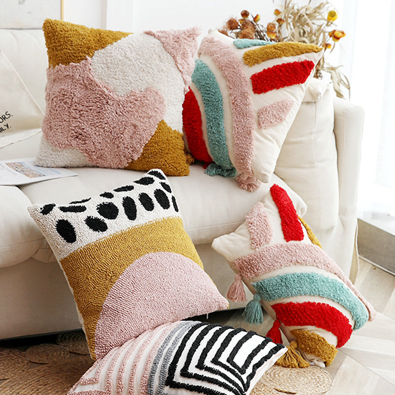 5design mottled colorful cushion