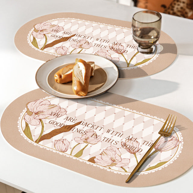pink tuilp everthing place mat