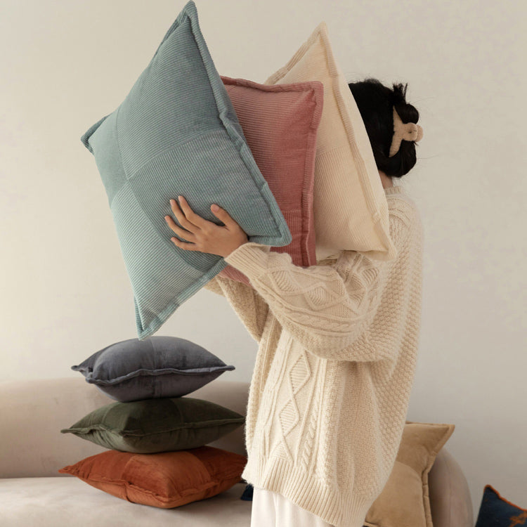 8color corduroy cushion