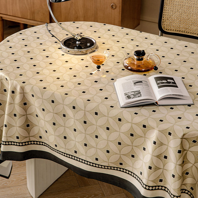 2design brown retro table cloth