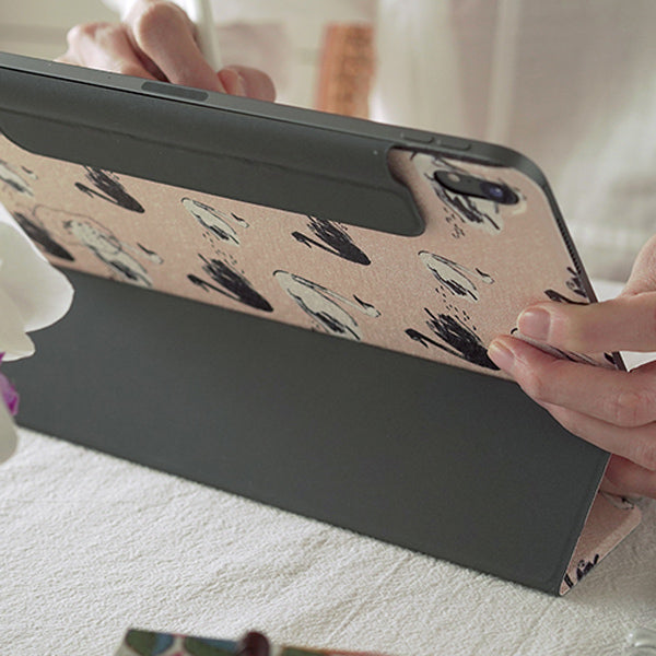 swan shadow iPad case