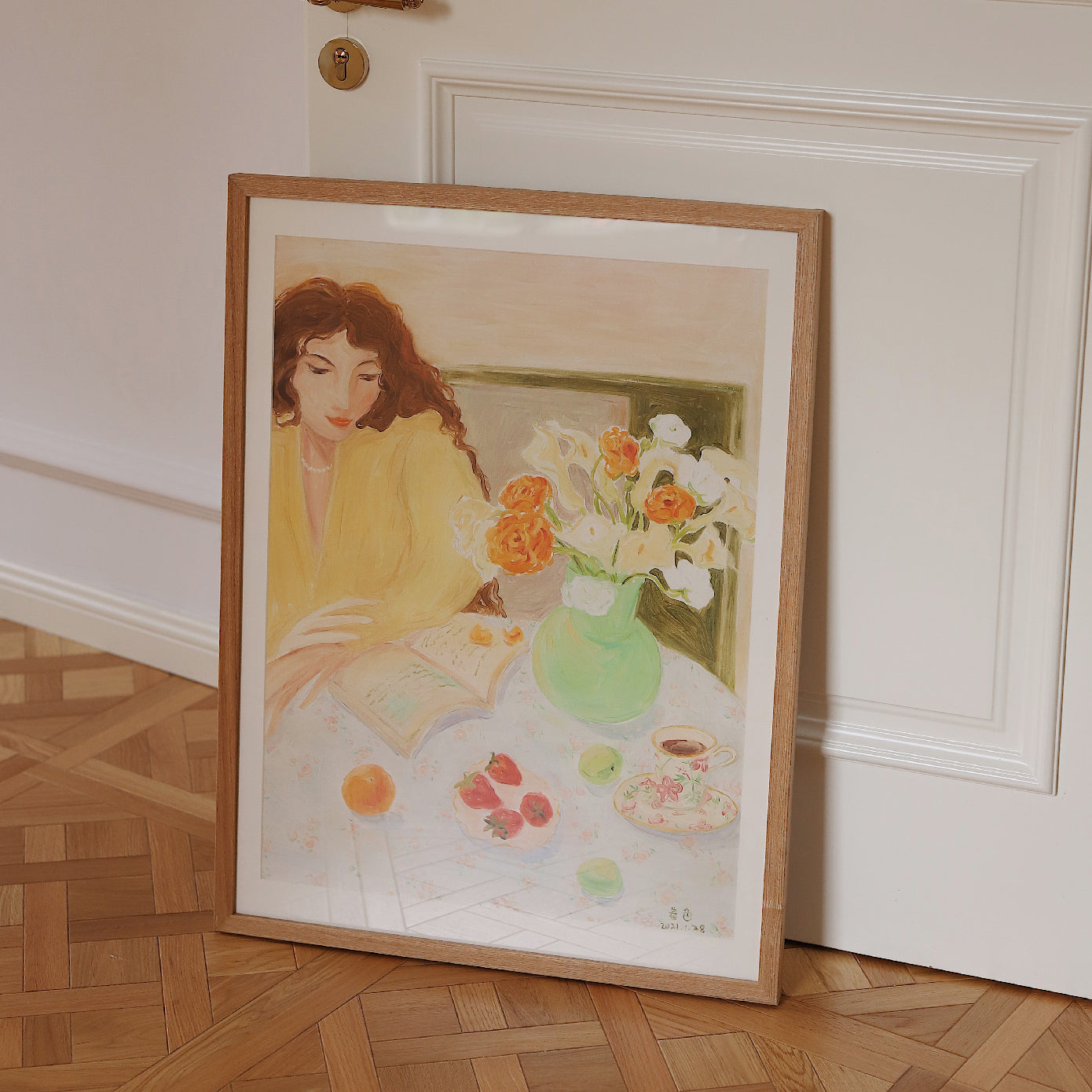 spring afternoon art poster & frame SET