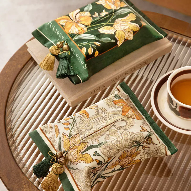 2design elegant green tissue case