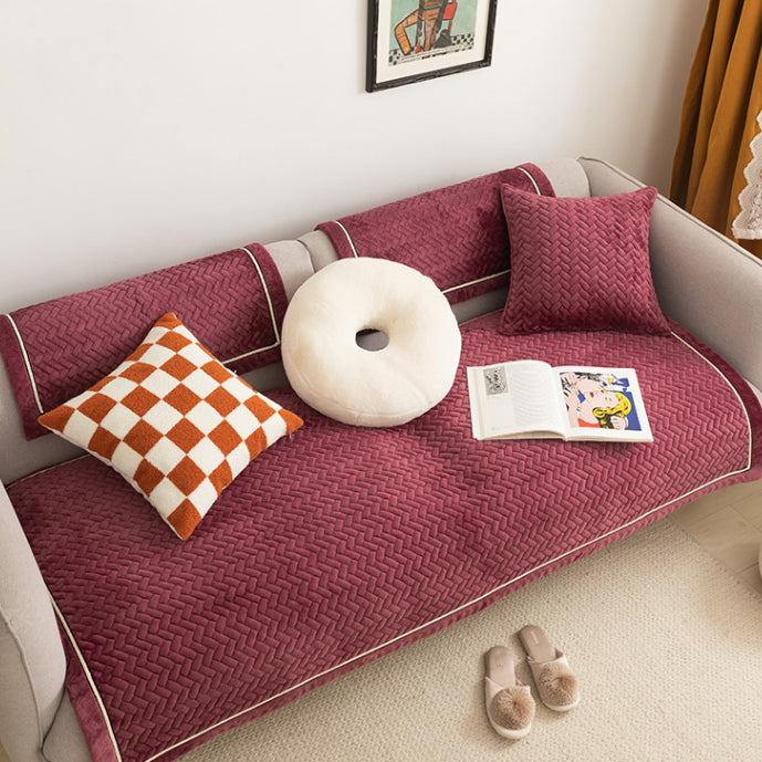 3color classic knit sofa cover