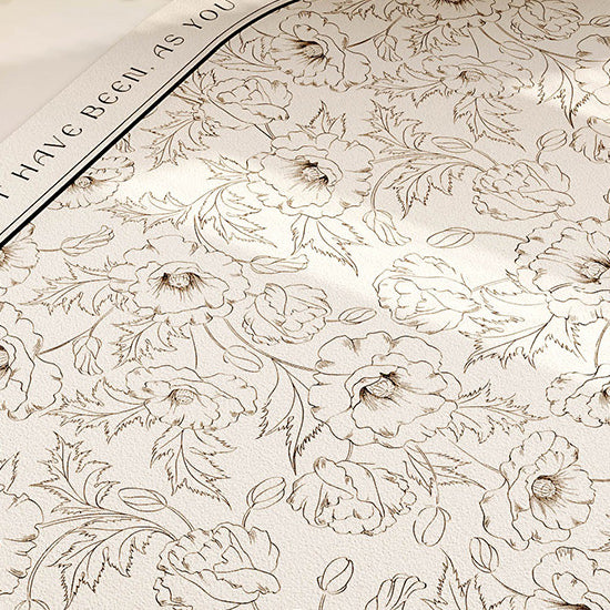 monotone dream simple flower bath mat