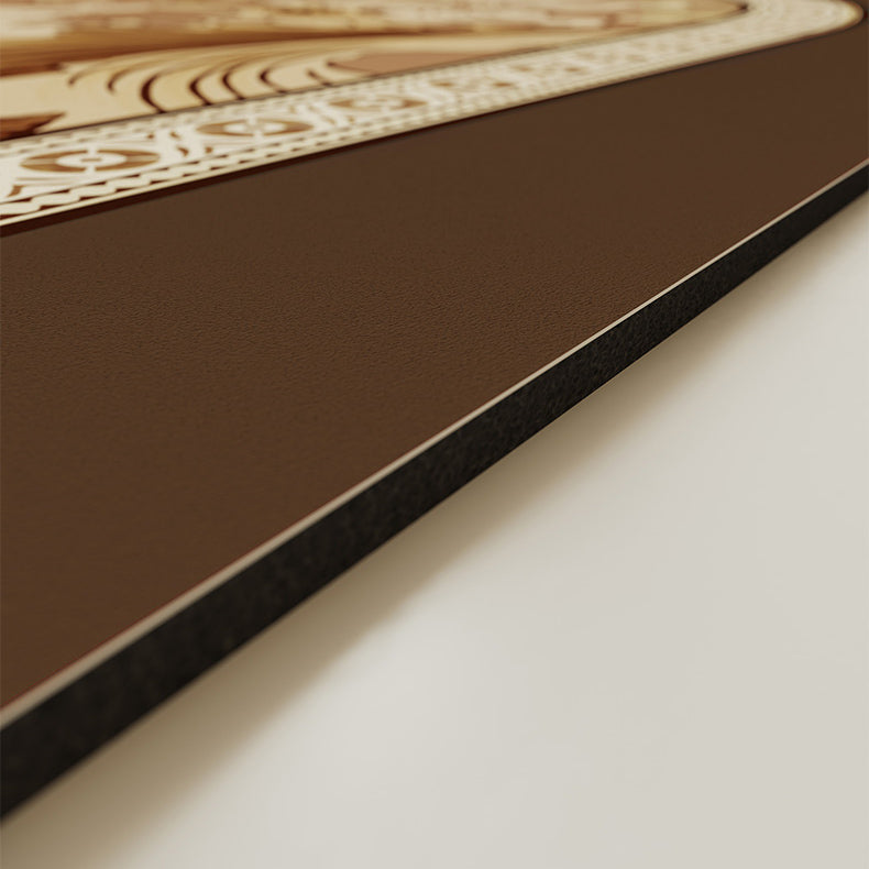 brown garden logo bath mat