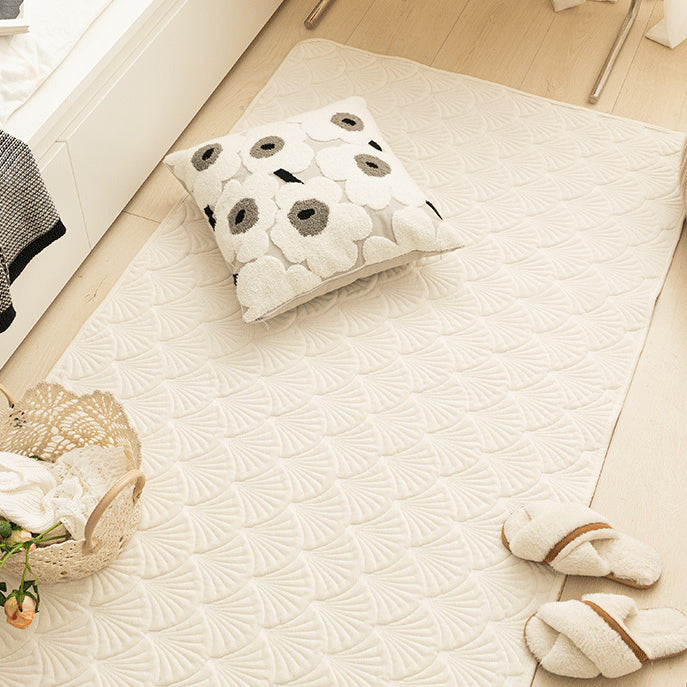 3color fan shape floor mat